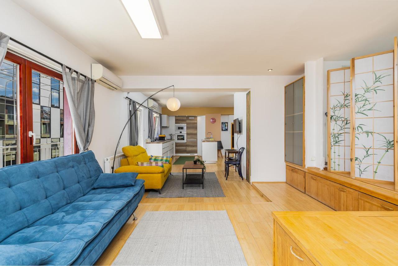 Center Penthouse - Huge Terrace And Free Parking - Tram/metro - Ac * Budapeste