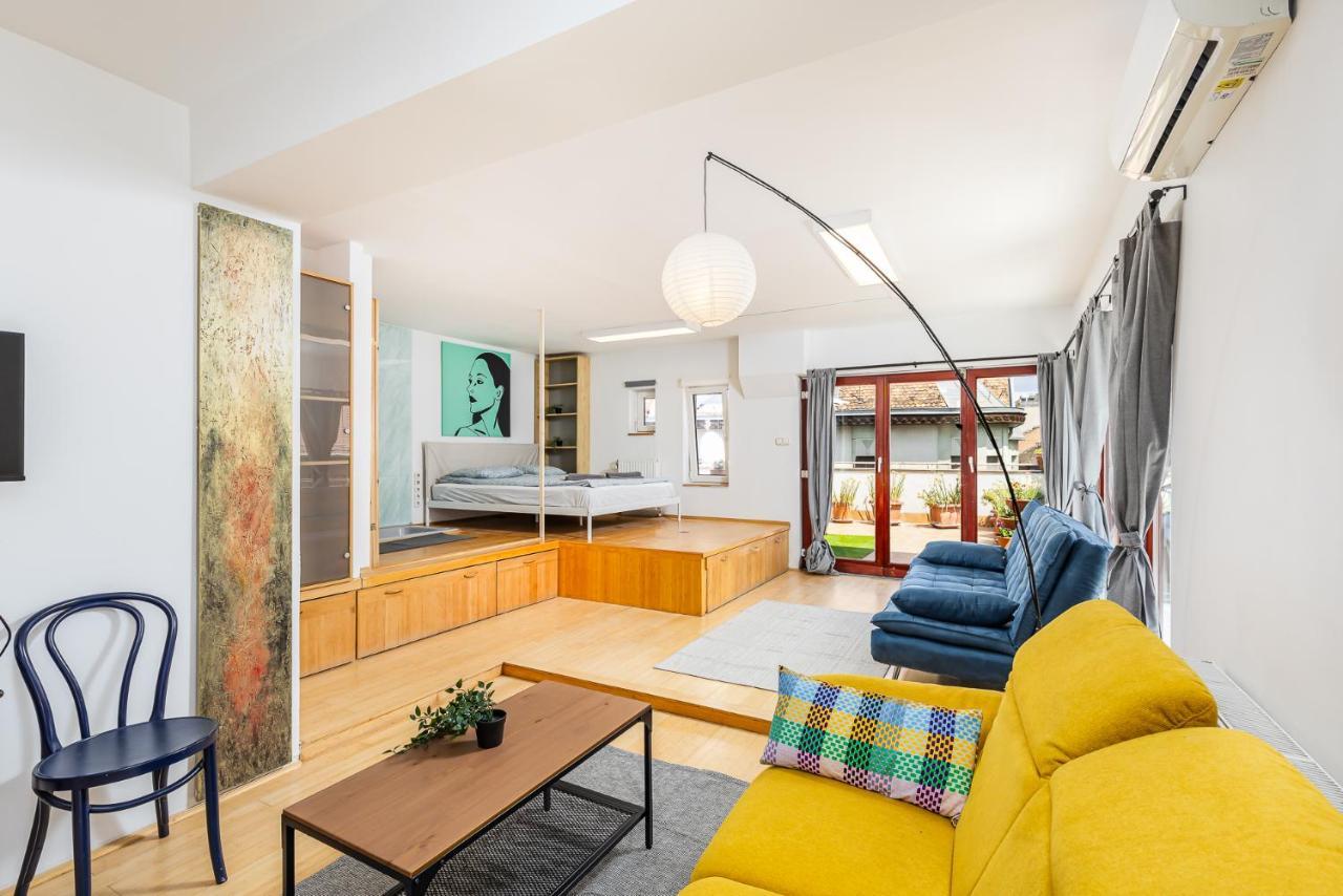 Apartamento Center Penthouse - Huge Terrace And Free Parking - Tram/metro - Ac Budapest